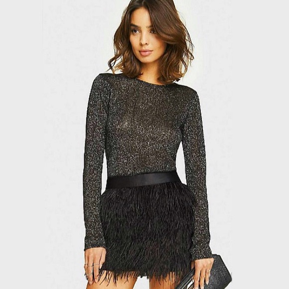 Sugarlips Dresses & Skirts - ❤️SOLD❤️NWT SUGARLIPS Ostrich feather skirt